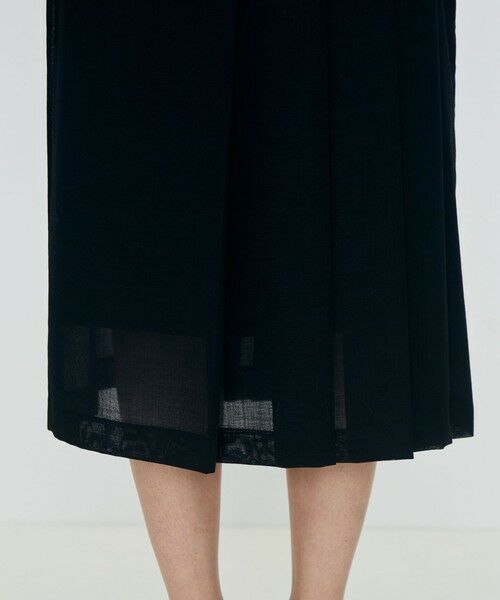 TOMORROWLAND / トゥモローランド ミニ・ひざ丈スカート | クリアーボイル アシンメトリープリーツスカート | 詳細9