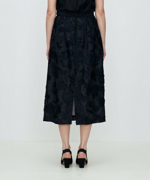 TOMORROWLAND / トゥモローランド ミニ・ひざ丈スカート | シアーカットフラワー タックフレアスカート | 詳細4