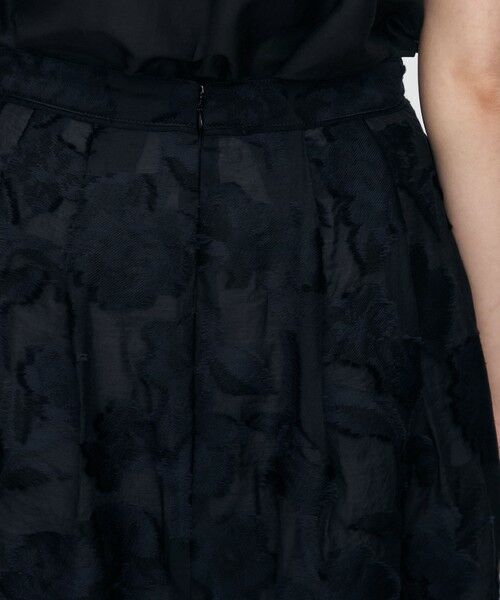 TOMORROWLAND / トゥモローランド ミニ・ひざ丈スカート | シアーカットフラワー タックフレアスカート | 詳細6
