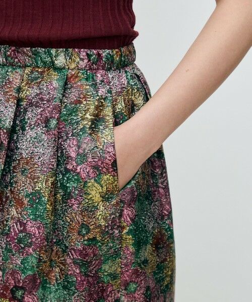 TOMORROWLAND / トゥモローランド ミニ・ひざ丈スカート | フラワーガーデン コクーンスカート | 詳細7