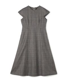 TOMORROWLAND / トゥモローランド ミニ丈・ひざ丈ワンピース | SUMMERTIME BLUE キャップスリーブワンピース