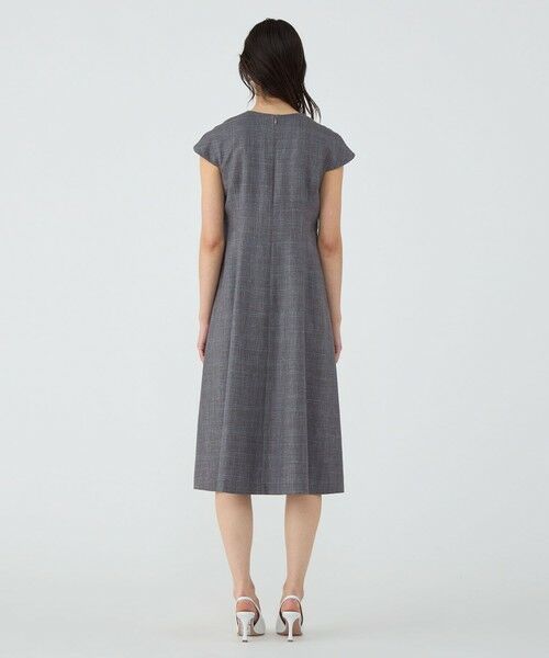 TOMORROWLAND / トゥモローランド ミニ丈・ひざ丈ワンピース | SUMMERTIME BLUE キャップスリーブワンピース | 詳細3