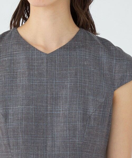 TOMORROWLAND / トゥモローランド ミニ丈・ひざ丈ワンピース | SUMMERTIME BLUE キャップスリーブワンピース | 詳細4