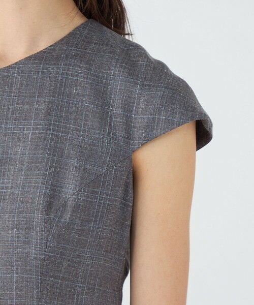 TOMORROWLAND / トゥモローランド ミニ丈・ひざ丈ワンピース | SUMMERTIME BLUE キャップスリーブワンピース | 詳細6