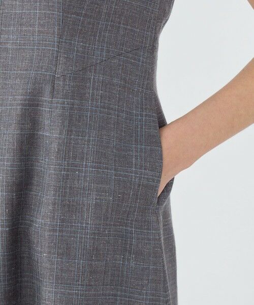 TOMORROWLAND / トゥモローランド ミニ丈・ひざ丈ワンピース | SUMMERTIME BLUE キャップスリーブワンピース | 詳細7