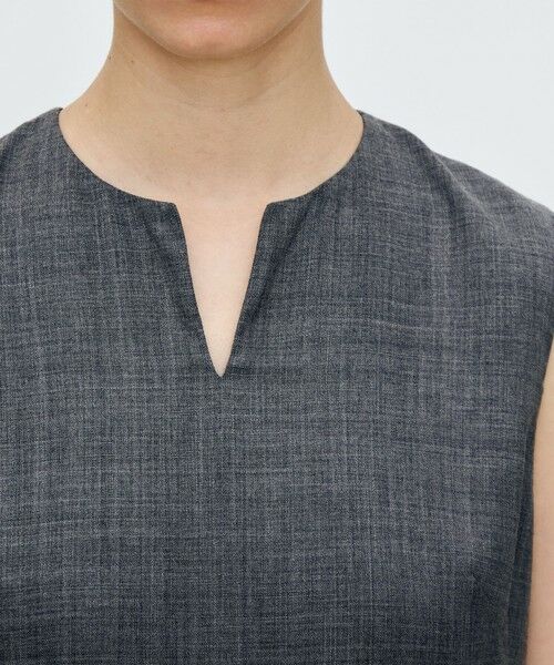 TOMORROWLAND / トゥモローランド ロング・マキシ丈ワンピース | クリアーボイル キーネックワンピース | 詳細4