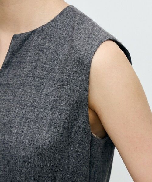 TOMORROWLAND / トゥモローランド ロング・マキシ丈ワンピース | クリアーボイル キーネックワンピース | 詳細6