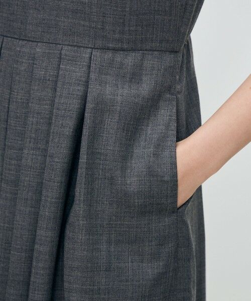 TOMORROWLAND / トゥモローランド ロング・マキシ丈ワンピース | クリアーボイル キーネックワンピース | 詳細7