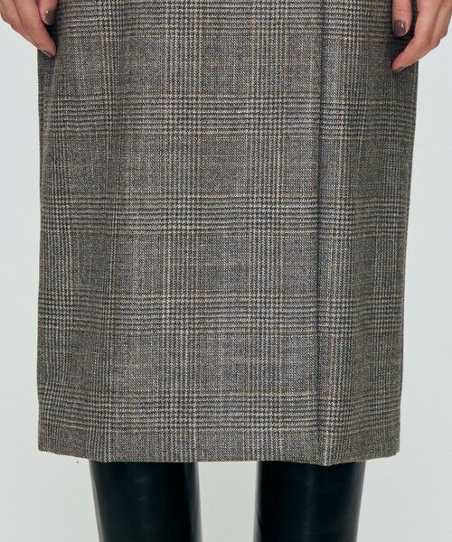 TOMORROWLAND / トゥモローランド ミニ丈・ひざ丈ワンピース | SILK AIR GLEN CHECK ジレワンピース | 詳細7