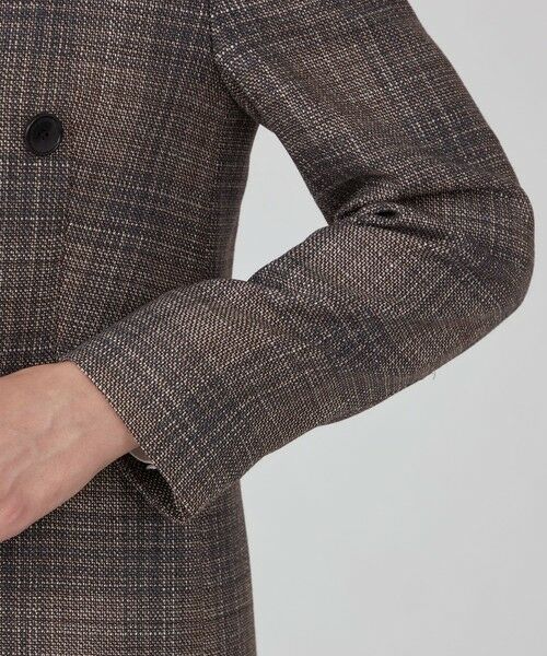 TOMORROWLAND / トゥモローランド ノーカラージャケット | SILK AIR ERICA Vカラーダブルブレストジャケット | 詳細7