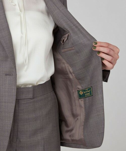 TOMORROWLAND / トゥモローランド テーラードジャケット | TASMANIAN GLEN CHECK ノッチドカラージャケット | 詳細5