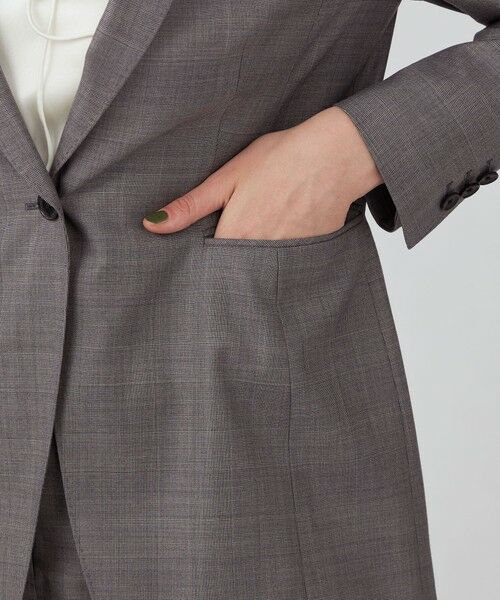 TOMORROWLAND / トゥモローランド テーラードジャケット | TASMANIAN GLEN CHECK ノッチドカラージャケット | 詳細8