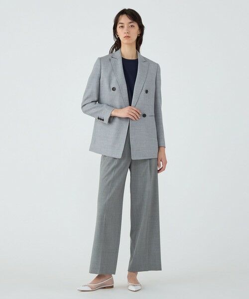 TOMORROWLAND / トゥモローランド テーラードジャケット | JERSELY BLUE ダブルブレストジャケット | 詳細1