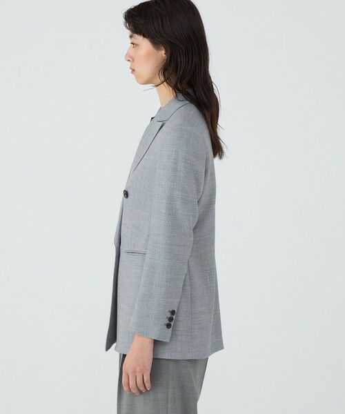 TOMORROWLAND / トゥモローランド テーラードジャケット | JERSELY BLUE ダブルブレストジャケット | 詳細3