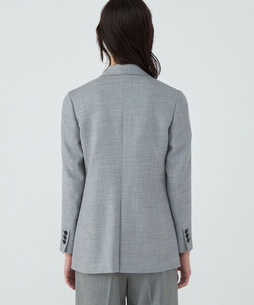 TOMORROWLAND / トゥモローランド テーラードジャケット | JERSELY BLUE ダブルブレストジャケット | 詳細4