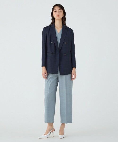 TOMORROWLAND / トゥモローランド テーラードジャケット | 365 BLUE WINDOWPANE ダブルブレストジャケット | 詳細1