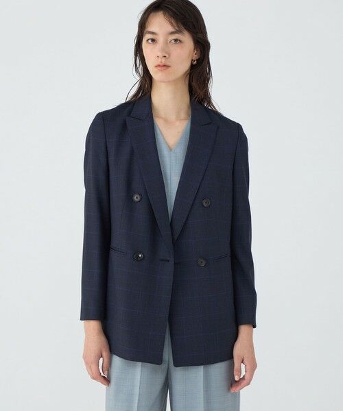 TOMORROWLAND / トゥモローランド テーラードジャケット | 365 BLUE WINDOWPANE ダブルブレストジャケット | 詳細2