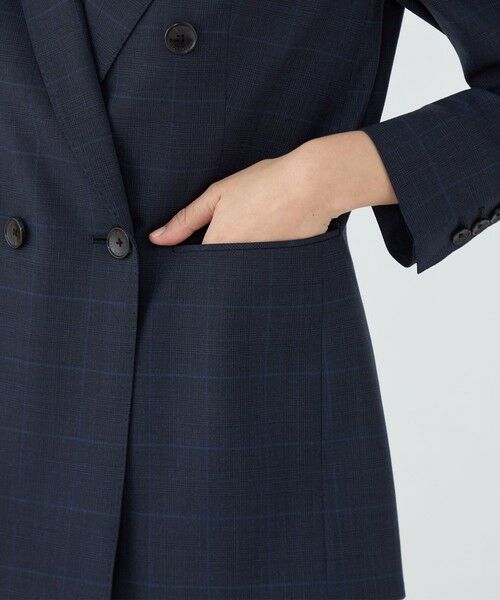 TOMORROWLAND / トゥモローランド テーラードジャケット | 365 BLUE WINDOWPANE ダブルブレストジャケット | 詳細9