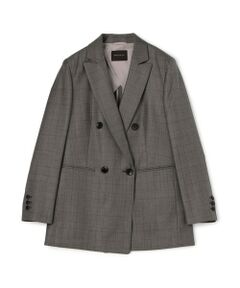 TOMORROWLAND / トゥモローランド テーラードジャケット | 365 GLEN CHECK ダブルブレストジャケット