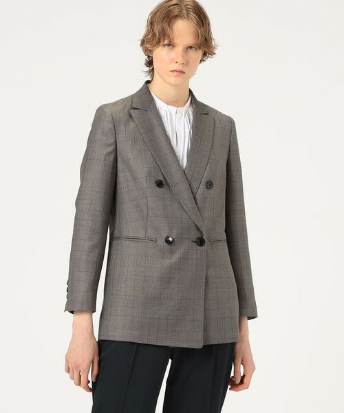 TOMORROWLAND / トゥモローランド テーラードジャケット | 365 GLEN CHECK ダブルブレストジャケット | 詳細2