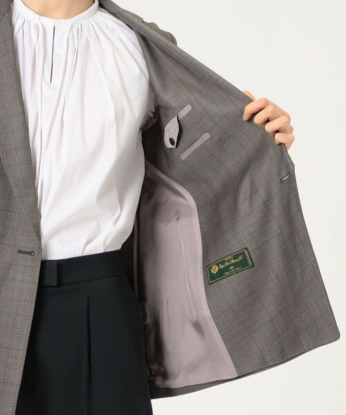 TOMORROWLAND / トゥモローランド テーラードジャケット | 365 GLEN CHECK ダブルブレストジャケット | 詳細5