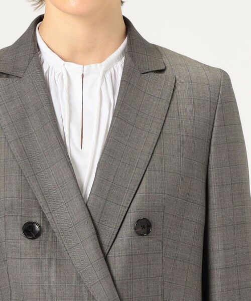 TOMORROWLAND / トゥモローランド テーラードジャケット | 365 GLEN CHECK ダブルブレストジャケット | 詳細6