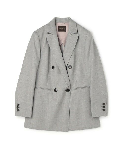 TOMORROWLAND / トゥモローランド テーラードジャケット | ZELANDER GLEN CHECK ダブルブレストジャケット(16 グレー系)