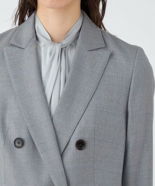 TOMORROWLAND / トゥモローランド テーラードジャケット | ZELANDER GLEN CHECK ダブルブレストジャケット | 詳細6
