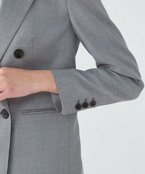 TOMORROWLAND / トゥモローランド テーラードジャケット | ZELANDER GLEN CHECK ダブルブレストジャケット | 詳細7