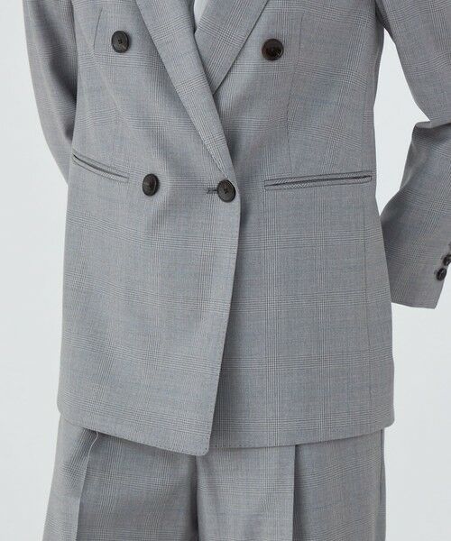 TOMORROWLAND / トゥモローランド テーラードジャケット | ZELANDER GLEN CHECK ダブルブレストジャケット | 詳細8