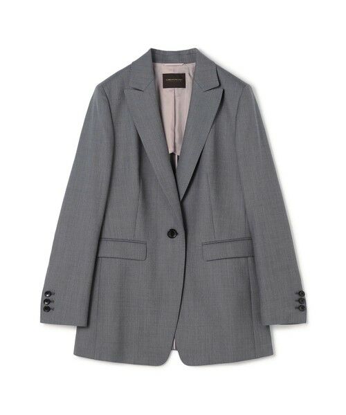 TOMORROWLAND/トゥモローランド ウーステッドカルゼ 1Bテーラードジャケット 16 グレー 36(9号)