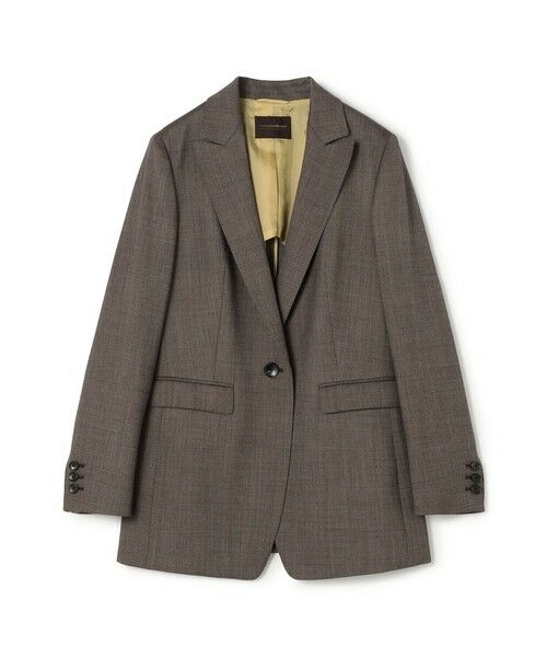 TOMORROWLAND / トゥモローランド テーラードジャケット | ウーステッドカルゼ 1Bテーラードジャケット(48 ブラウン)