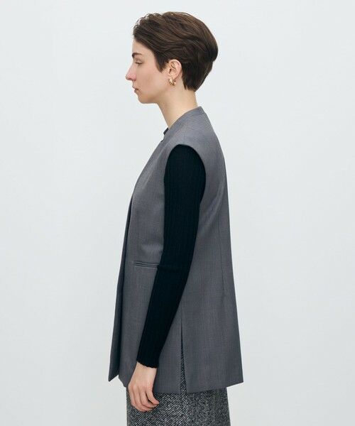 TOMORROWLAND / トゥモローランド ベスト | ウーステッドカルゼ キザミカラージレ | 詳細3