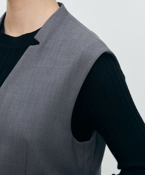 TOMORROWLAND / トゥモローランド ベスト | ウーステッドカルゼ キザミカラージレ | 詳細7