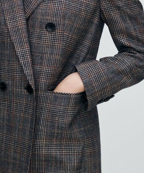 TOMORROWLAND / トゥモローランド テーラードジャケット | SILK AIR GLEN CHECK ダブルブレストジャケット | 詳細8