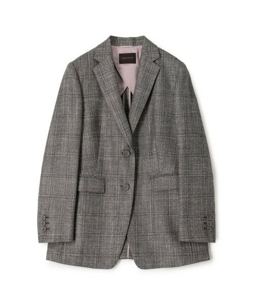 TOMORROWLAND/トゥモローランド SILK AIR PANE シングル2Bジャケット 18 グレー系 38(11号) TOMORROWLAND/トゥモローランド SILK AIR PANE シングル2Bジャケット 18 グレー系 38(11号)