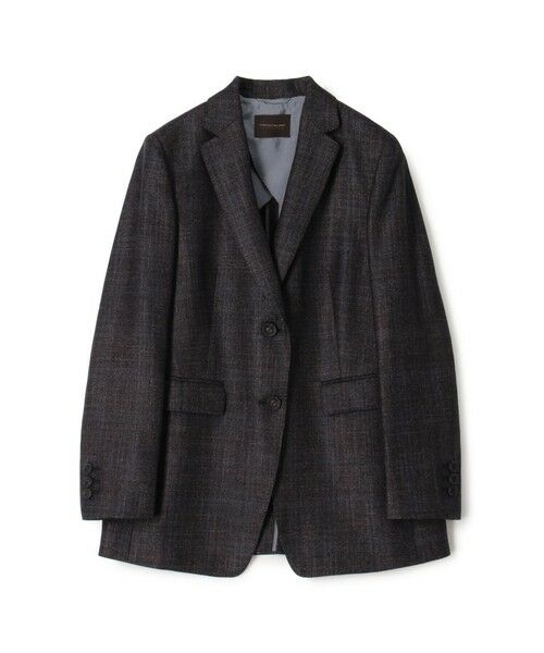 TOMORROWLAND / トゥモローランド テーラードジャケット | SILK AIR PANE シングル2Bジャケット(68 ネイビー系)
