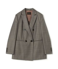 TOMORROWLAND / トゥモローランド テーラードジャケット | 365 GLEN CHECK ダブルブレストジャケット