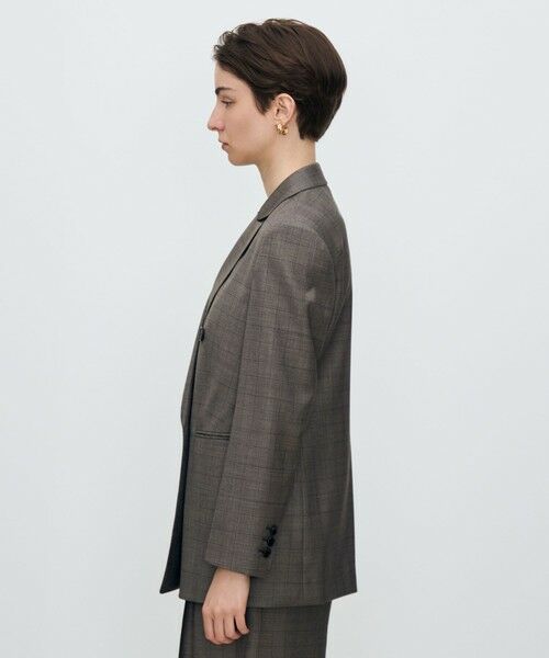 TOMORROWLAND / トゥモローランド テーラードジャケット | 365 GLEN CHECK ダブルブレストジャケット | 詳細3