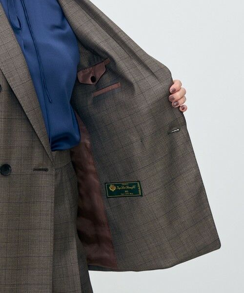 TOMORROWLAND / トゥモローランド テーラードジャケット | 365 GLEN CHECK ダブルブレストジャケット | 詳細5