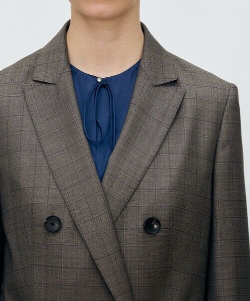 TOMORROWLAND / トゥモローランド テーラードジャケット | 365 GLEN CHECK ダブルブレストジャケット | 詳細6