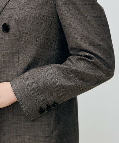TOMORROWLAND / トゥモローランド テーラードジャケット | 365 GLEN CHECK ダブルブレストジャケット | 詳細7