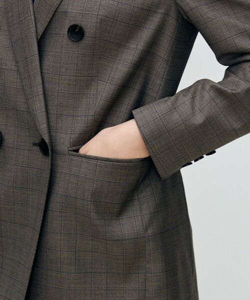 TOMORROWLAND / トゥモローランド テーラードジャケット | 365 GLEN CHECK ダブルブレストジャケット | 詳細8