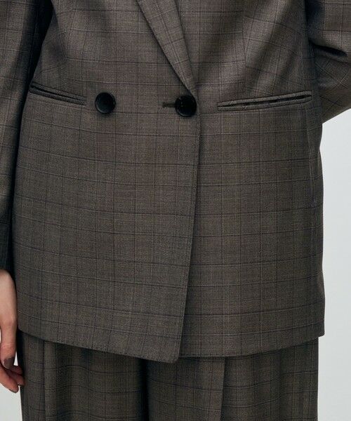 TOMORROWLAND / トゥモローランド テーラードジャケット | 365 GLEN CHECK ダブルブレストジャケット | 詳細9