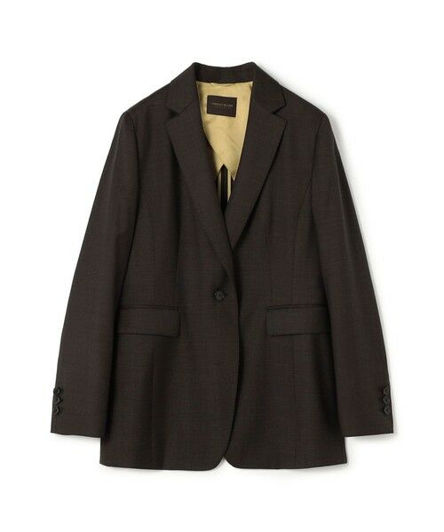 TOMORROWLAND / トゥモローランド テーラードジャケット | 365 PINHEAD 1Bテーラードジャケット(48 ダークブラウン系)