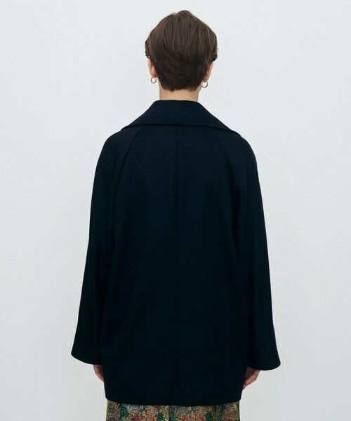 TOMORROWLAND / トゥモローランド ピーコート | ウェービーカシミヤ ラグランショートコート | 詳細4