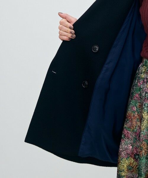 TOMORROWLAND / トゥモローランド ピーコート | ウェービーカシミヤ ラグランショートコート | 詳細5