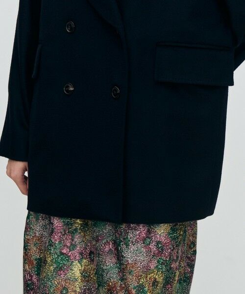 TOMORROWLAND / トゥモローランド ピーコート | ウェービーカシミヤ ラグランショートコート | 詳細8