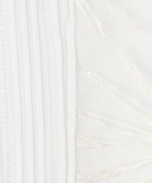 TOMORROWLAND / トゥモローランド シャツ・ブラウス(半袖以外) | ホワイトコンビネーション エンブロイダリーボウタイブラウス | 詳細8