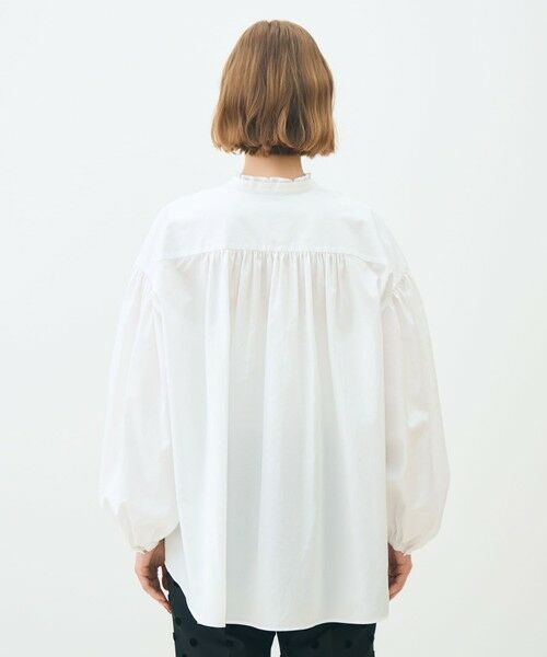 TOMORROWLAND / トゥモローランド シャツ・ブラウス(半袖以外) | ホワイトコンビネーション ボザムチュニックブラウス | 詳細4